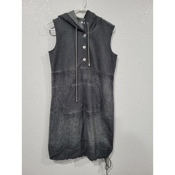 Crosstree Lane Gray Hooded Vest Dress size Small Women's Front Pocket‎ #P3 - Picture 1 of 5